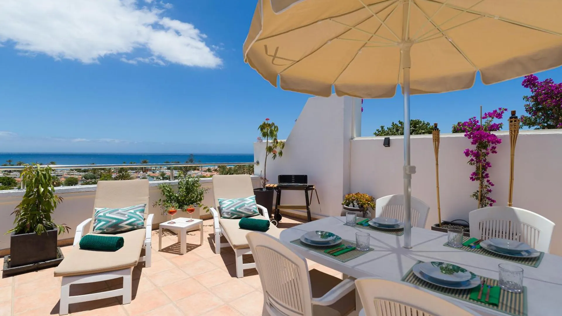 Casa Lex I Ocean & Sunrise Panorama I Steps From Dunes And Beach I Private 50 Sqm Terrace I Pool Maspalomas  Apartment